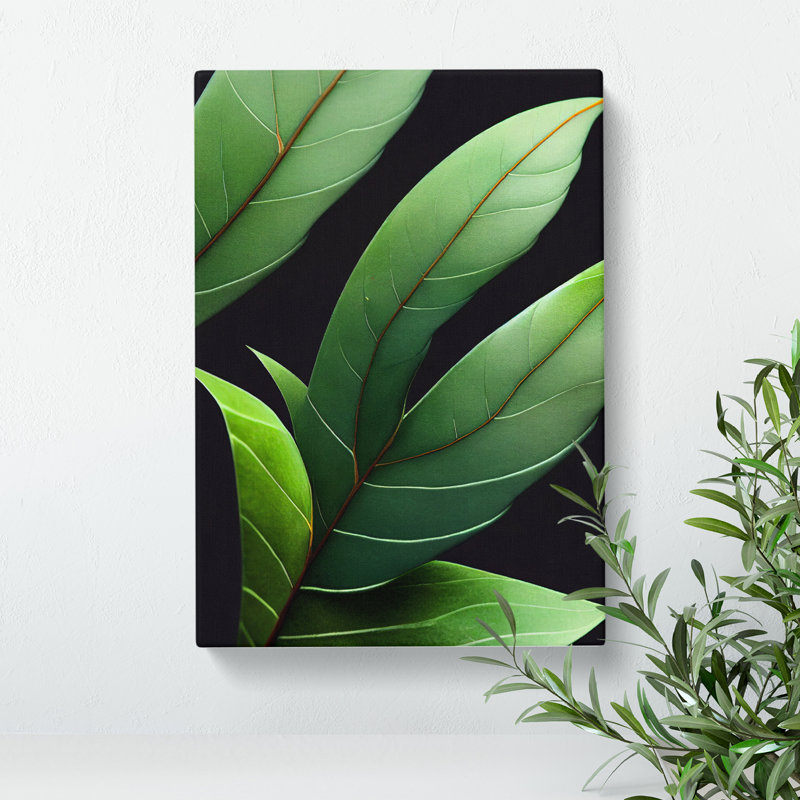 Flowing Leaves - Wrapped Canvas Print, 50cm H x 35cm W x 3cm D
