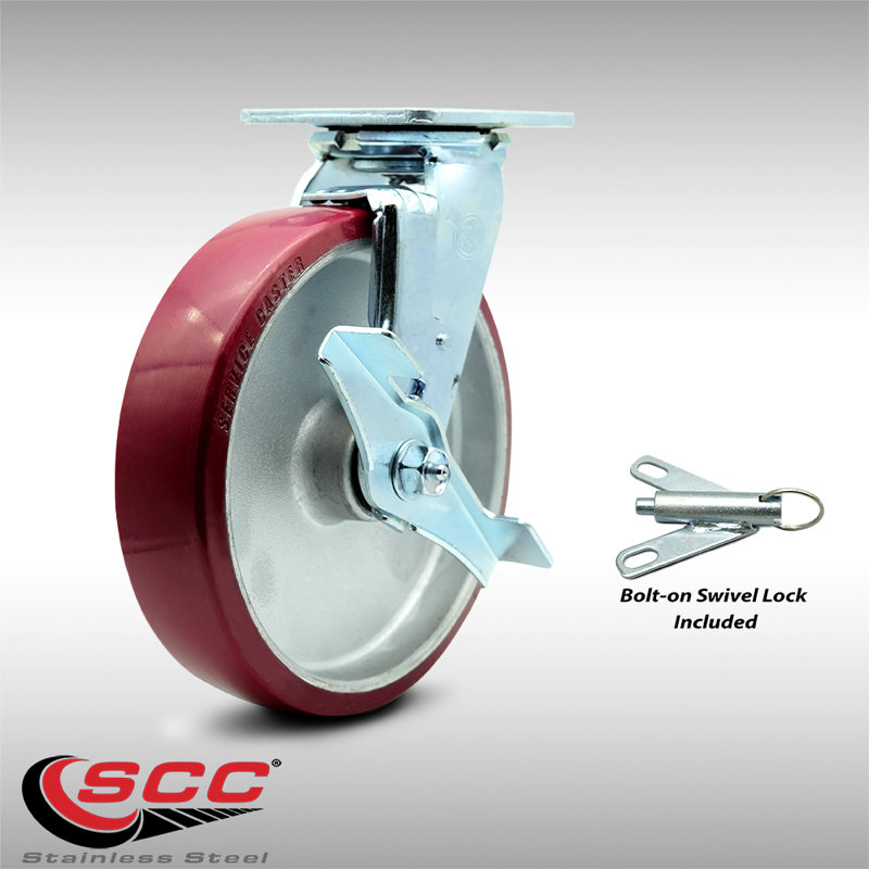 Poly on Aluminum Caster