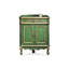 Armoire de coin en bois manufacturé vert
