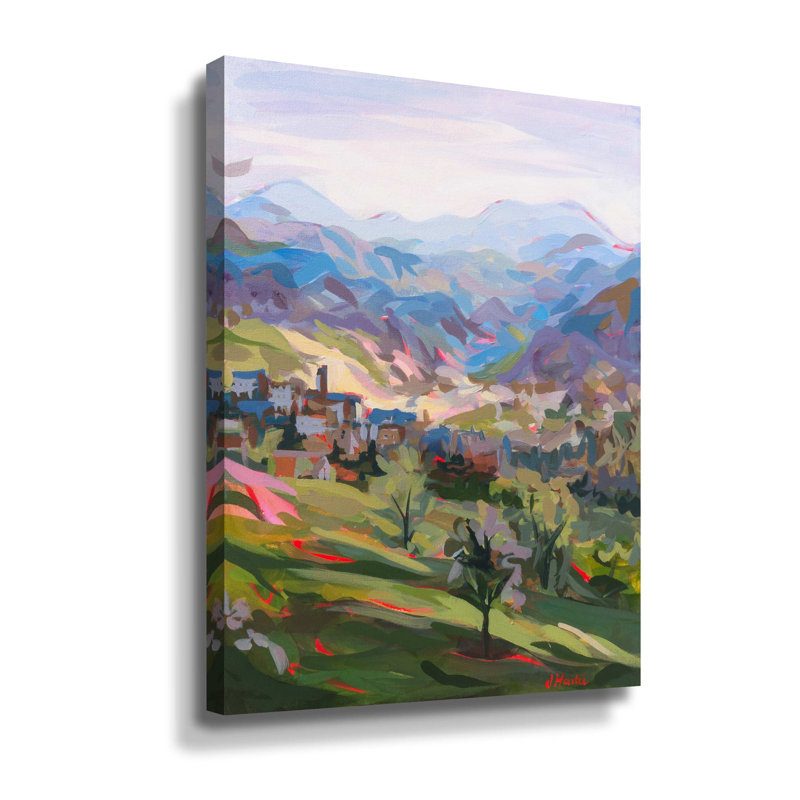 " Italian Hillside ", Wrapped Canvas, 24" H x 18" W x 2" D