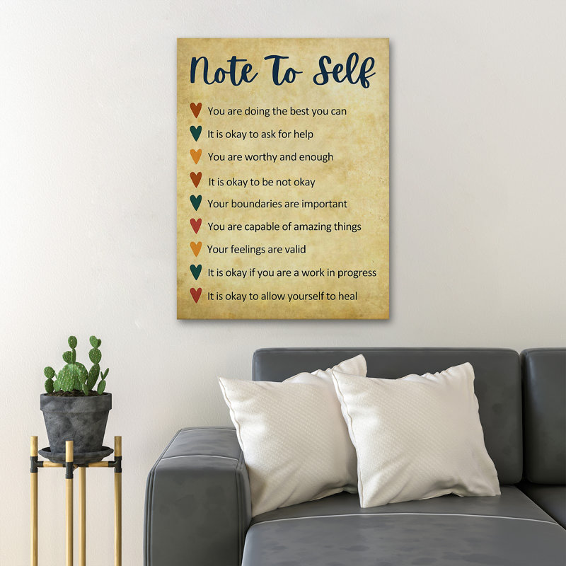 Citations et dictons inspirants pour la valeur de l'encouragement ne s'applique pas - Impression, H 20 po x l 16 po x P 2 po