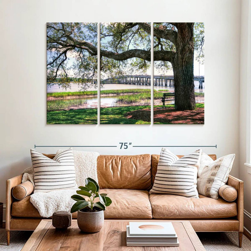 Rorry Harbor Riverside, 42" H x 65" W