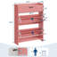 Range-chaussures avec 2 tiroirs rabattables, range-chaussures en bois peint ultrabrillant avec tablettes réglables-265328207