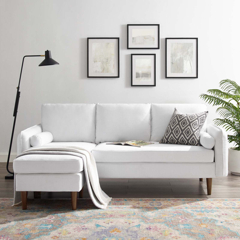 Canapé modulaire Revive par Modway, Polyester blanc