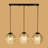 Modern 3-Light Crystal Pendant Chandelier