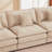 Boneless Modular Sectional Sofa, L Shaped Couch Set For Living Room, 3-Seater Comfy Cloud Couches With Movable Ottoman-359667846-344492226