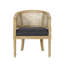 Chaise d'appoint en bois d'hévéa-1984534914