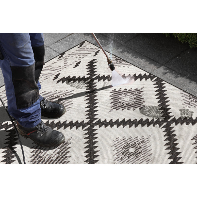 Malibu Woven Black Rug, Rectangle 200 x 290cm