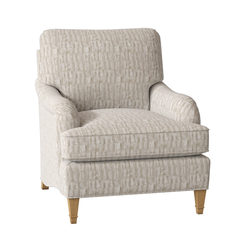 Everton Armchair, White Caps Fog, Amber