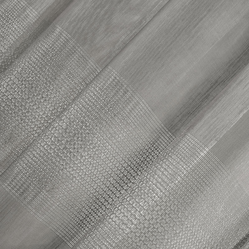 Gray Ombre Sheer Grommet Curtain Panel
