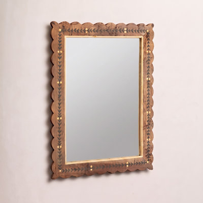 22" Hand-Painted Mirror