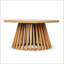Table basse d'extérieur en bois d'acacia