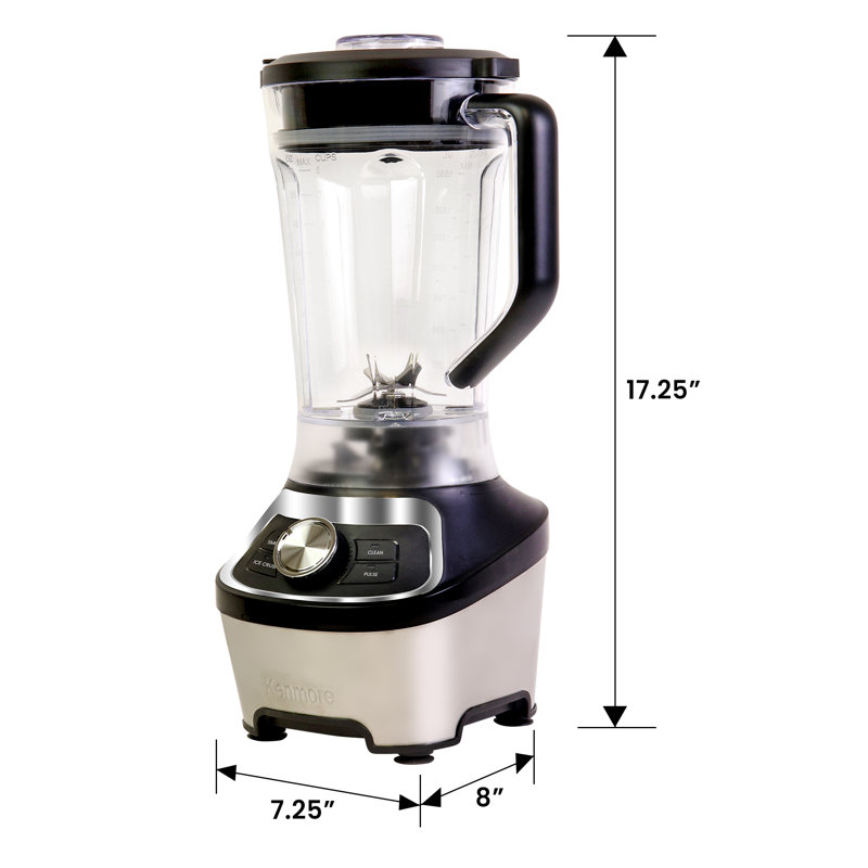 Kenmore Countertop Blender - Electric Mixer for Smoothie, Milkshake, Ice Crush with Pulse Function
