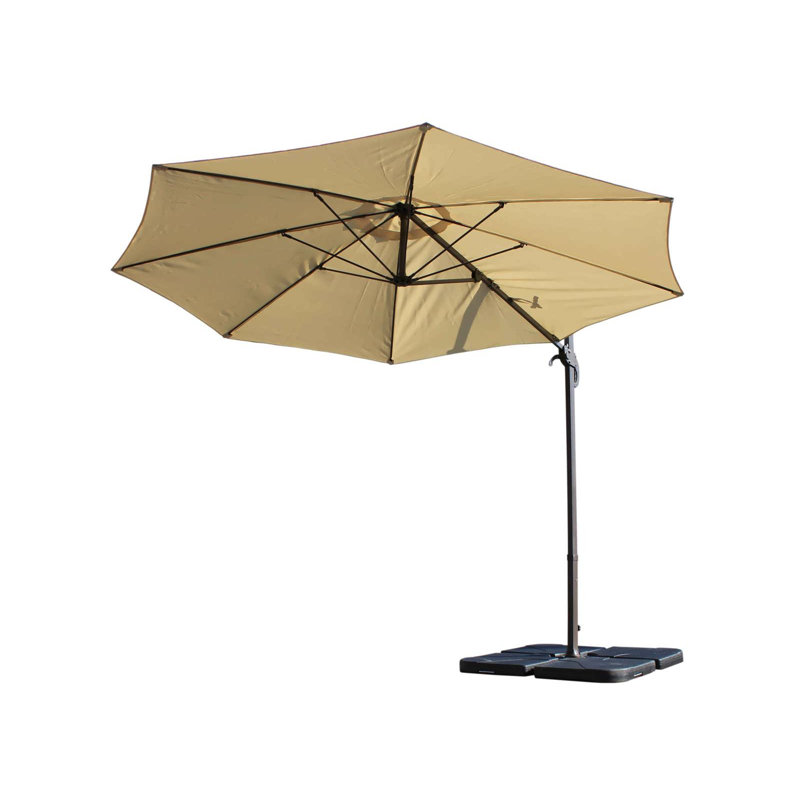 Tiffany 300cm Cantilever Parasol, Brown, Chocolate/Cream
