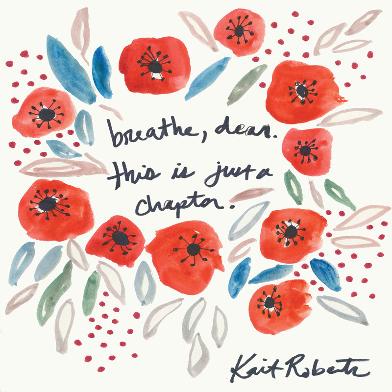 «Seasons of Our Lives» par Kait Roberts - reproduction imprimée, H 12 po x l 12 po, Toile tendue