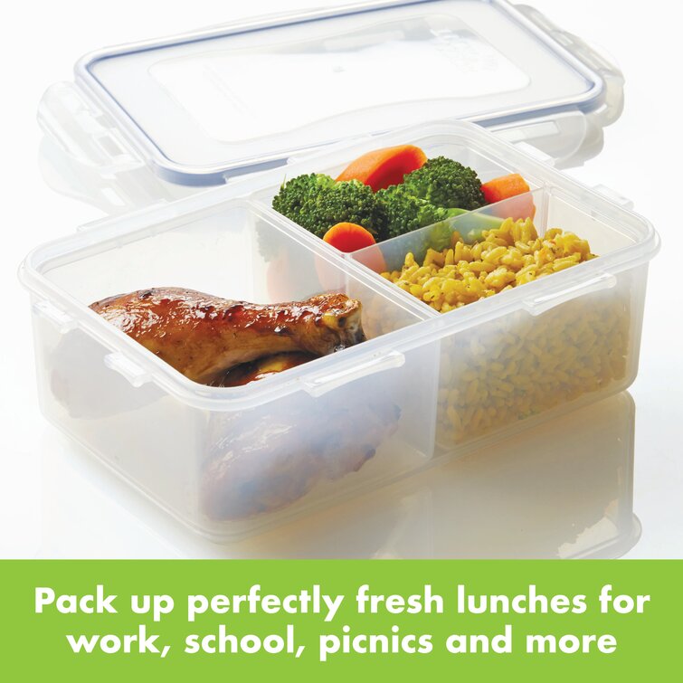 Dorm Life Essentials - Rectangular Food Storage Containers with Lids -  College Student Cooking Supplies