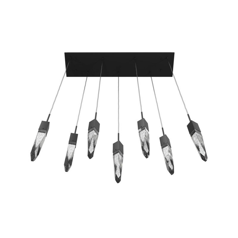 Aspen 7 - Light Pendant, Black, Hand-Carved