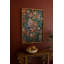  Art mural encadré H 31 po - papier imprimé floral texturé multicolore