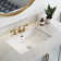 23.6" X 15.5" Rectangular Vitreous China Undermount Bathroom Sink with Overflow Hole,Modern Square Vessel Sinks