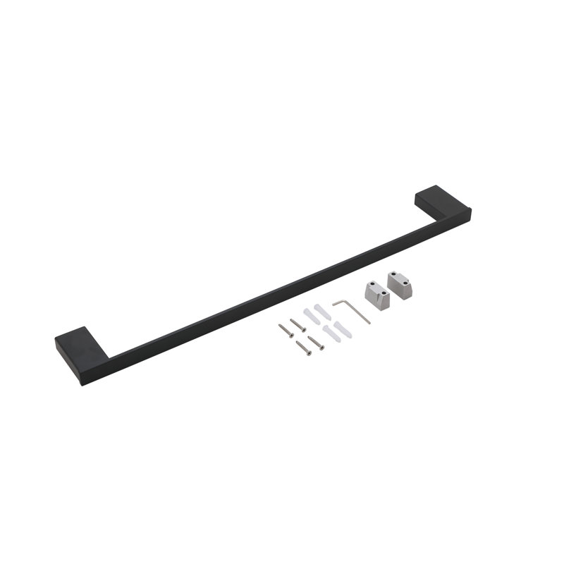 Matte Black Stainless Steel 2-Piece Bathroom Hardware Set