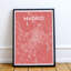 Madrid City Map - No Frame Print-608625962