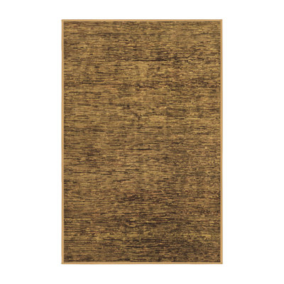 Tapis brun rectangulaire fabriqué à la machine 7 pi x 10 pi Jaxsen