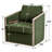Holl 30" Wide Performance Linen Blend Fabric Upholstered Swivel Barrel Chair, No Assembly Required-328988902
