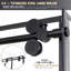 Losar 60" W x 78" H Single Sliding Shower Door in Matte Black