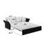 Grand lit convertible en velours 3 en 1 de 74,8 po, 2 coussins moelleux, conception compacte et compacte-1076040555