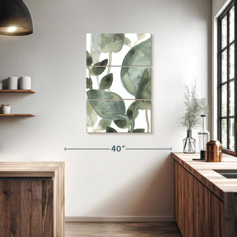 Harnek Water Leaves II, 38" H x 24" W