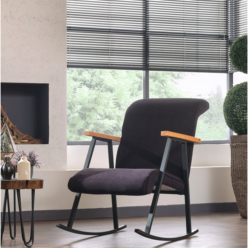 Chaise berçante Eastbury, Noir