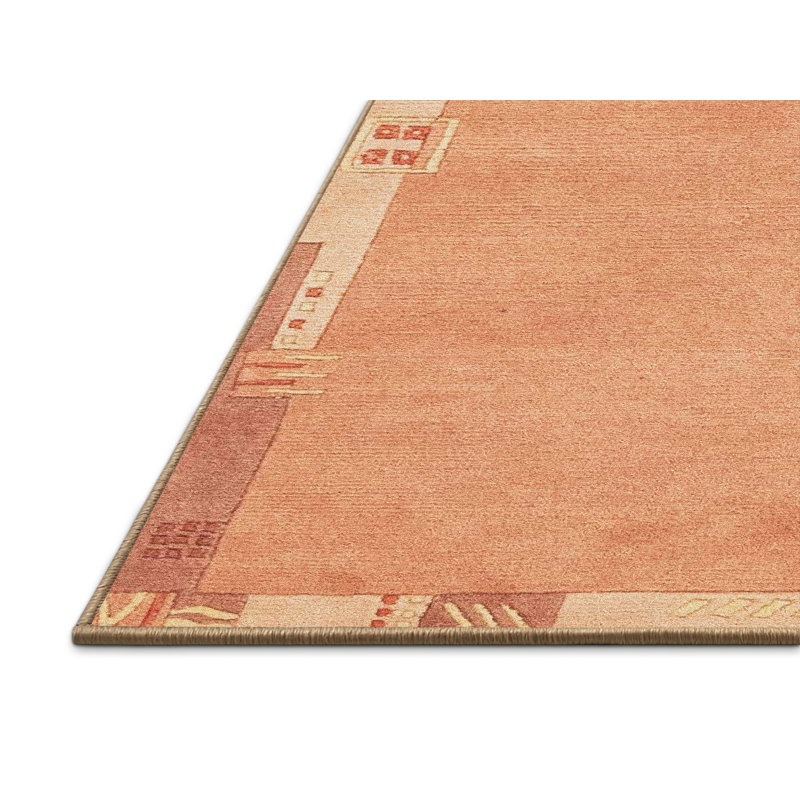 Tapis décoratif multicolore à motif abstrait, Rectangle 5 pi x 7 pi