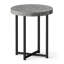 Grey Round Concrete Effect Side Table