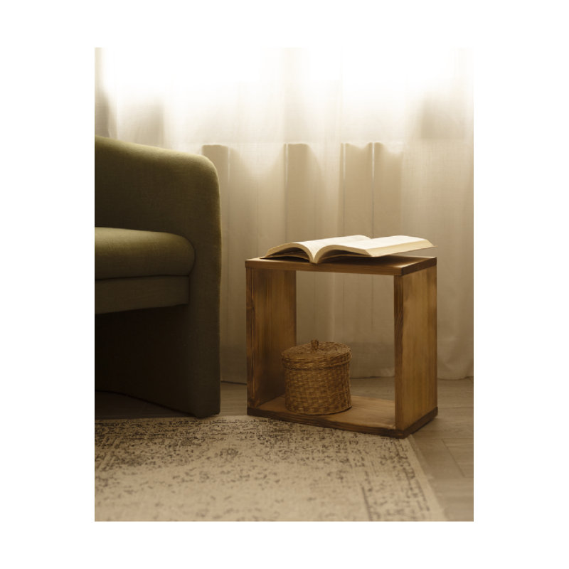 Saura Bookshelf 38, Dark Oak, (1 Shelf) 15"H x 16"W x 8"D