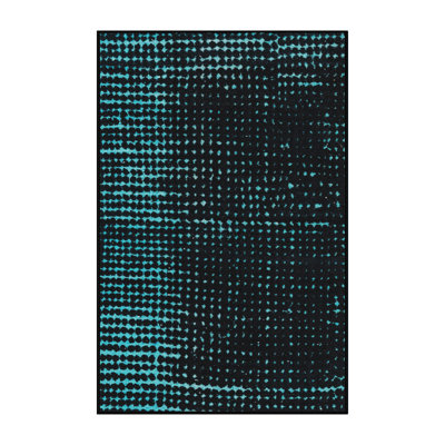 Tapis décoratif multicolore à motif abstrait