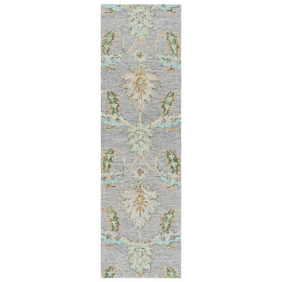 Tapis d'intérieur en laine touffeté à la main Jardin