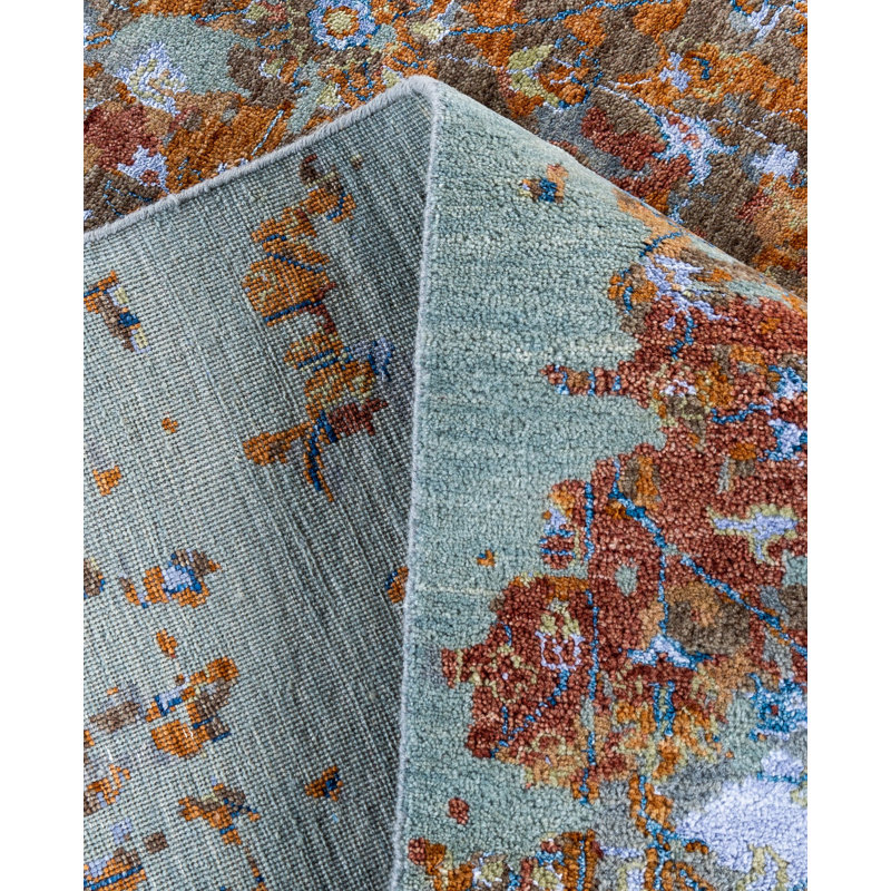 Overdyed One-of-a-Kind 8' 1" X 10' 4" Hand Knotted Area Rug