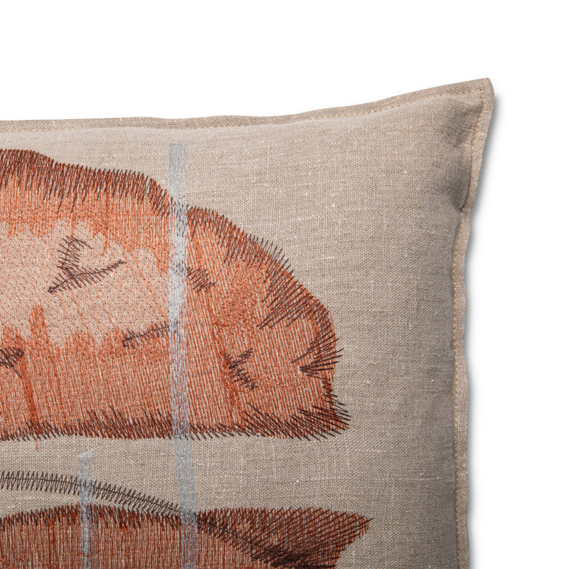 Okavango - Embroidered, Natural/Rust