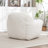Bean Bag Chair, Comfy Bean Bag Sofa with Back Support, Faux Fur Bean Bag Chair for Adults and Kids, Stuffed Floor Sofa for Living Room, Bedroom, Apartment, White-796708468
