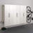 Large Garage Cabinet - White - Wall-Mounted Bathroom Cabinet, Storage Organizer, Garage/Kitchen/Laundry Use