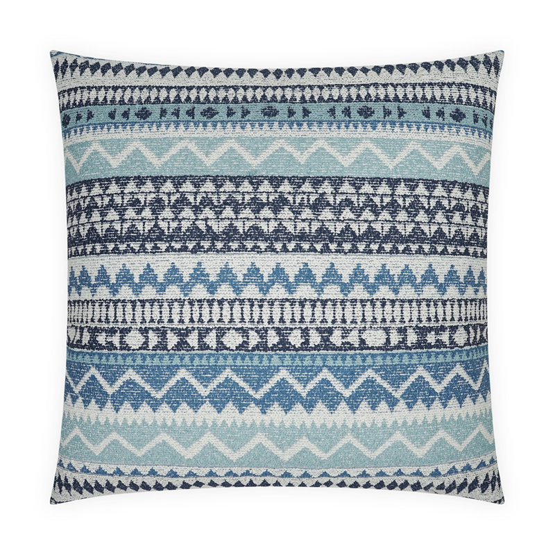 Naya Square Pillow Cover & Insert, Square 20", Azure