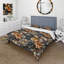 Ensemble de housse de couette à motif floral d'automne pivoines d'automne-223207035