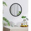 32" Beaded Metal Frame Entryway Mirror, Adds Welcoming Touch Character To Home