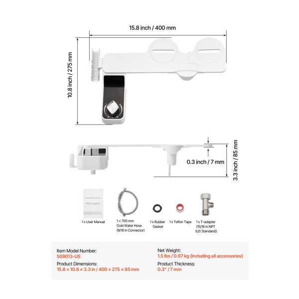 Dimensions du produit