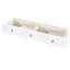 Lit double blanc avec une grande surface et un tiroir pour un rangement pratique - peu encombrant-205199718-205199717