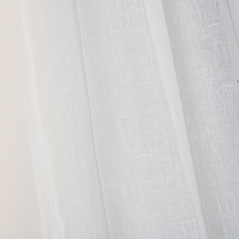 Elyse Sheer Curtain Panel Pair, White, 52" W x 84" L