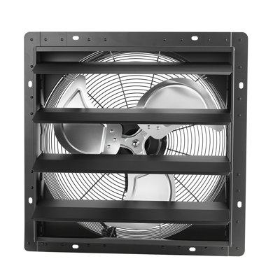 18 in Shutter Exhaust Fan Wall-Mount Automatic Louvers Variable Speed, 3051 CFM Ventilation and Cooling for Attic, Sturdy Steel Housing, Low Noise, AC Motor, Garage, Barn, Greenhouse, Workshop