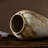 Handmade Ceramic Wide Textured Table Vase, Rustic Style Decorative Vase for Home, Office, Bedroom & Living Room Decor-172886906