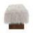Soren Contemporary Glam Faux Wool Bench With Solid Wood Legs And Soft Upholstered Seat