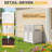43.5”h Outdoor Plastic Privacy Screen, 4-panel Fence For Patio, Poolside To Hide Trash Cans-122259503